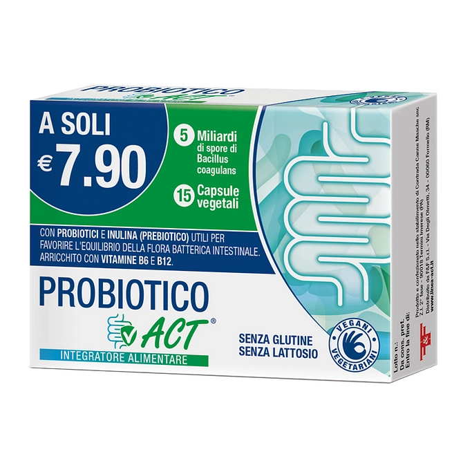 Probiotico Act 15 Capsule Vegetali