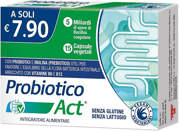 Probiotico Act 15 Capsule Vegetali