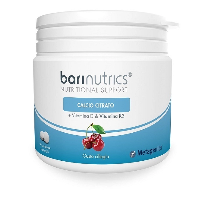 Barinutrics Calcio Citrato K2 Ciliegia 90 Compresse