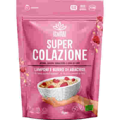 ISWARI SUPERCOLAZIONE LAMPONE E BURRO DI ARACHIDI 360 G