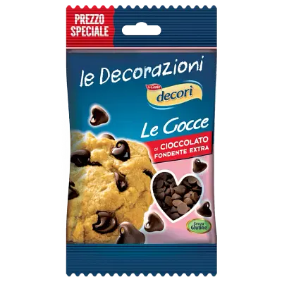 DECORI' GOCCE CIOCCOLATO FONDENTE EXTRA 100 G DECORI' GOCCE CIOCCOLATO FONDENTE EXTRA 100 G