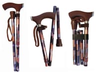 BASTONE DA PASSEGGIO PIEGHEVOLE IN 2, 3 E 4 PARTI IMPUGNATURA SOFT