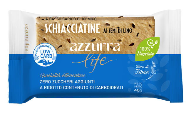 Azzurra Life Schiacciatine Semi Lino 40 G