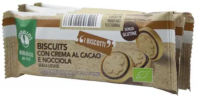 PROBIOS BISCUITS CREMA CACAO NOCCIOLA 4 PEZZI DA 24 G PROBIOS BISCUITS CREMA CACAO NOCCIOLA 4 PEZZI DA 24 G