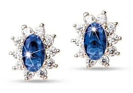 MJ POST 378 ORECCHINO LOBO PIETRA BLU