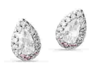 MJ POST 385 ORECCHINO LOBO PIETRA GOCCIA BIANCA