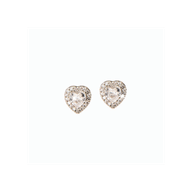 MJ POST 388 ORECCHINO LOBO CUORE BIANCO