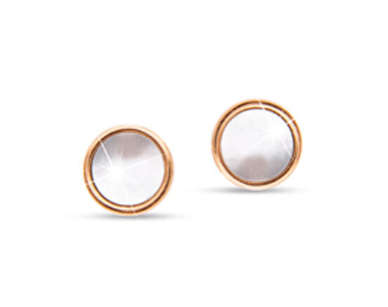 MJ POST 392 ORECCHINO LOBO PERLA ROSA 8 MM