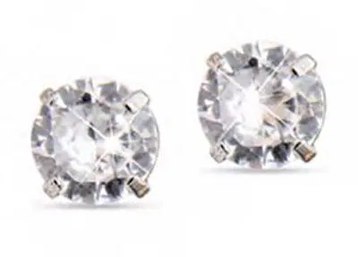 MJ POST 393 ORECCHINO PUNTO LUCE TONDO BIANCO 5 MM MJ POST 393 ORECCHINO PUNTO LUCE TONDO BIANCO 5 MM