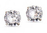 MJ POST 393 ORECCHINO PUNTO LUCE TONDO BIANCO 5 MM