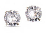 MJ POST 393 ORECCHINO PUNTO LUCE TONDO BIANCO 5 MM