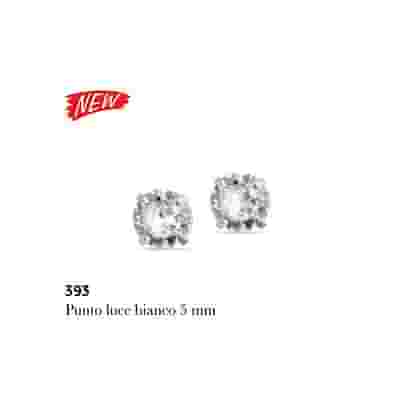 MJ POST 396 ORECCHINO PUNTO LUCE QUADRATO AMBRA 4 MM