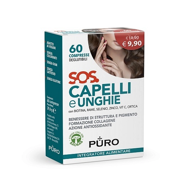 Puro Sos Capelli&Unghie 60 Compresse Deglutibili