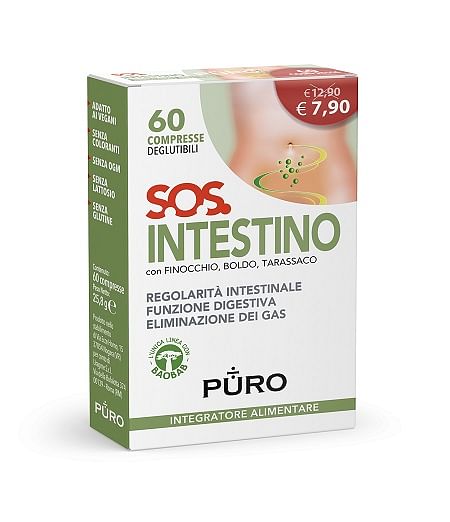 Puro Sos Intestino 60 Compresse Deglutibili