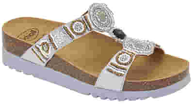 NEW BOGOTA' WEDGE SATIN+BEADS WOMAN SILVER/GOLD 41 MATERIALE TESSUTO SATIN+PERLINE FODERA TOMAIA MICROFIBRA SOTTOPIEDE MICROFIBRA SUOLA EVA FITTING F ALTEZZA TACCO 20 COLLEZIONE SS