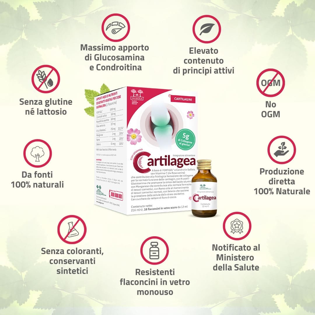 CARTILAGEA SALUGEA 18 FLACONCINI DA 12 ML