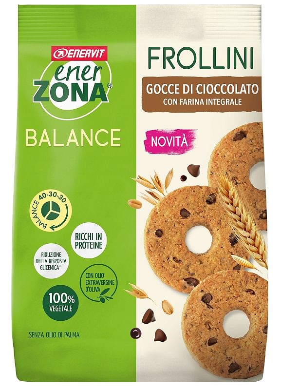 Enerzona Frollini Integrale Gocce Cioccolato 250 G