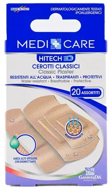CEROTTO MEDICARE CLASSICI 3D ASSORTITI 20 PEZZI CEROTTO MEDICARE CLASSICI 3D ASSORTITI 20 PEZZI