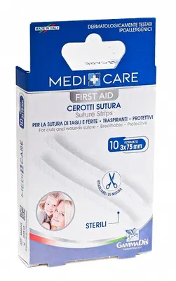 CEROTTO MEDICARE SUTURA STERILI 10 PEZZI CEROTTO MEDICARE SUTURA STERILI 10 PEZZI