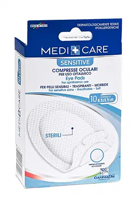COMPRESSE OCULARI MEDICARE 10 PEZZI COMPRESSE OCULARI MEDICARE 10 PEZZI