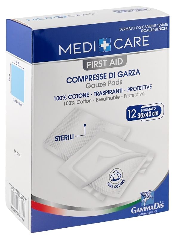 Garza Medicare Cotone 36 X40 Cm 12 Pezzi