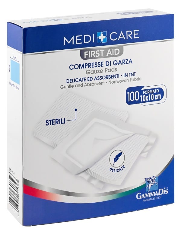 Garza Medicare Tnt 10 X10 Cm 100 Pezzi