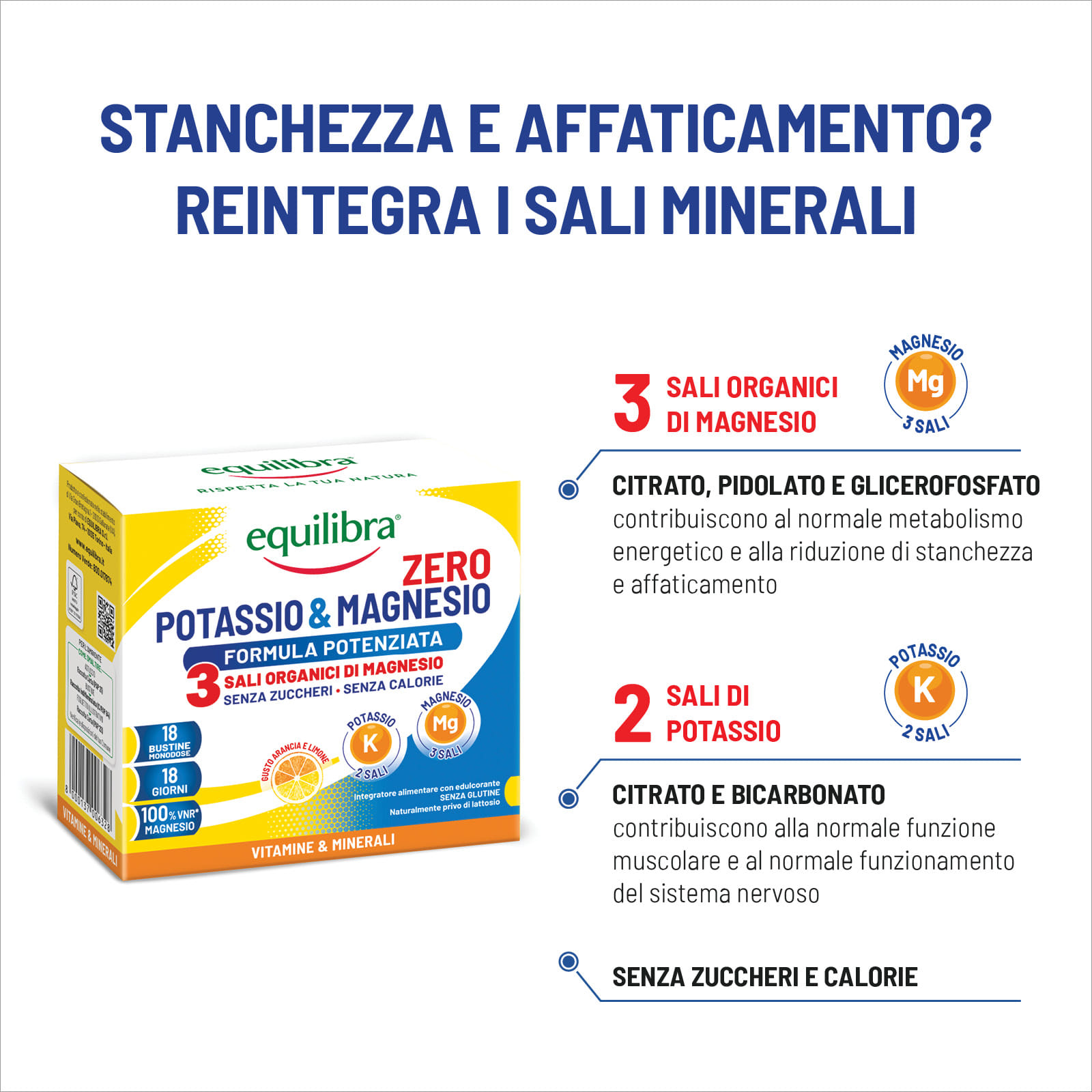 POTASSIO & MAGNESIO ZERO 3 18 BUSTINE
