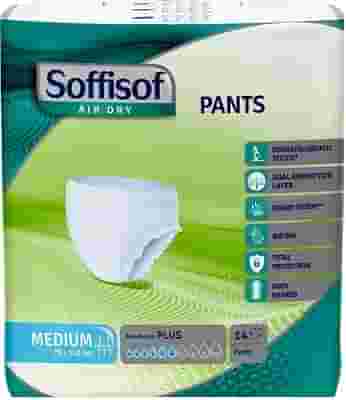 PANNOLONE PER INCONTINENZA SOFFISOF AIR DRY PANTS PLUS LARGE 14 PEZZI
