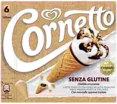 ALGIDA CORNETTO 125 SENZA GLUTINE STANDARD HB 6 PEZZI 75 G