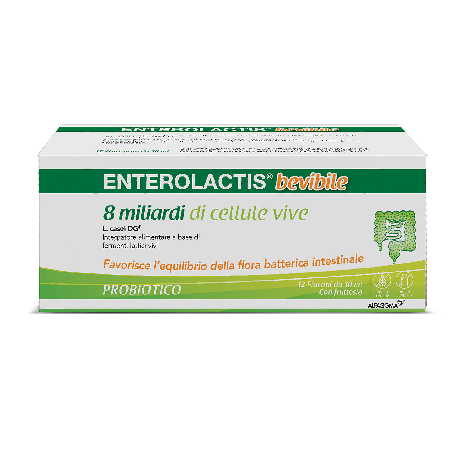 Enterolactis Bevibile 12 Flaconcini X 10 Ml