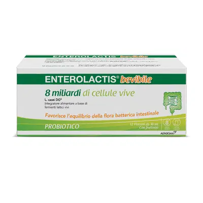 ENTEROLACTIS BEVIBILE 12 FLACONCINI X 10 ML ENTEROLACTIS BEVIBILE 12 FLACONCINI X 10 ML