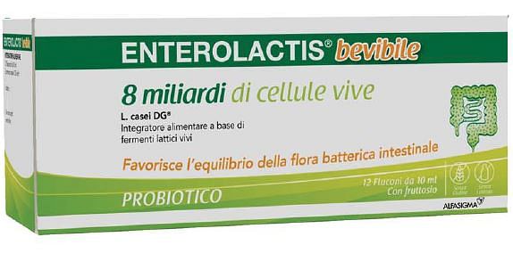 Enterolactis Bevibile 12 Flaconcini X 10 Ml