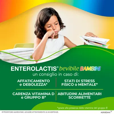 ENTEROLACTIS BAMBINI BEVIBILE 12 FLACONI DA 10 ML ENTEROLACTIS BAMBINI BEVIBILE 12 FLACONI DA 10 ML