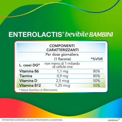 ENTEROLACTIS BAMBINI BEVIBILE 12 FLACONI DA 10 ML ENTEROLACTIS BAMBINI BEVIBILE 12 FLACONI DA 10 ML