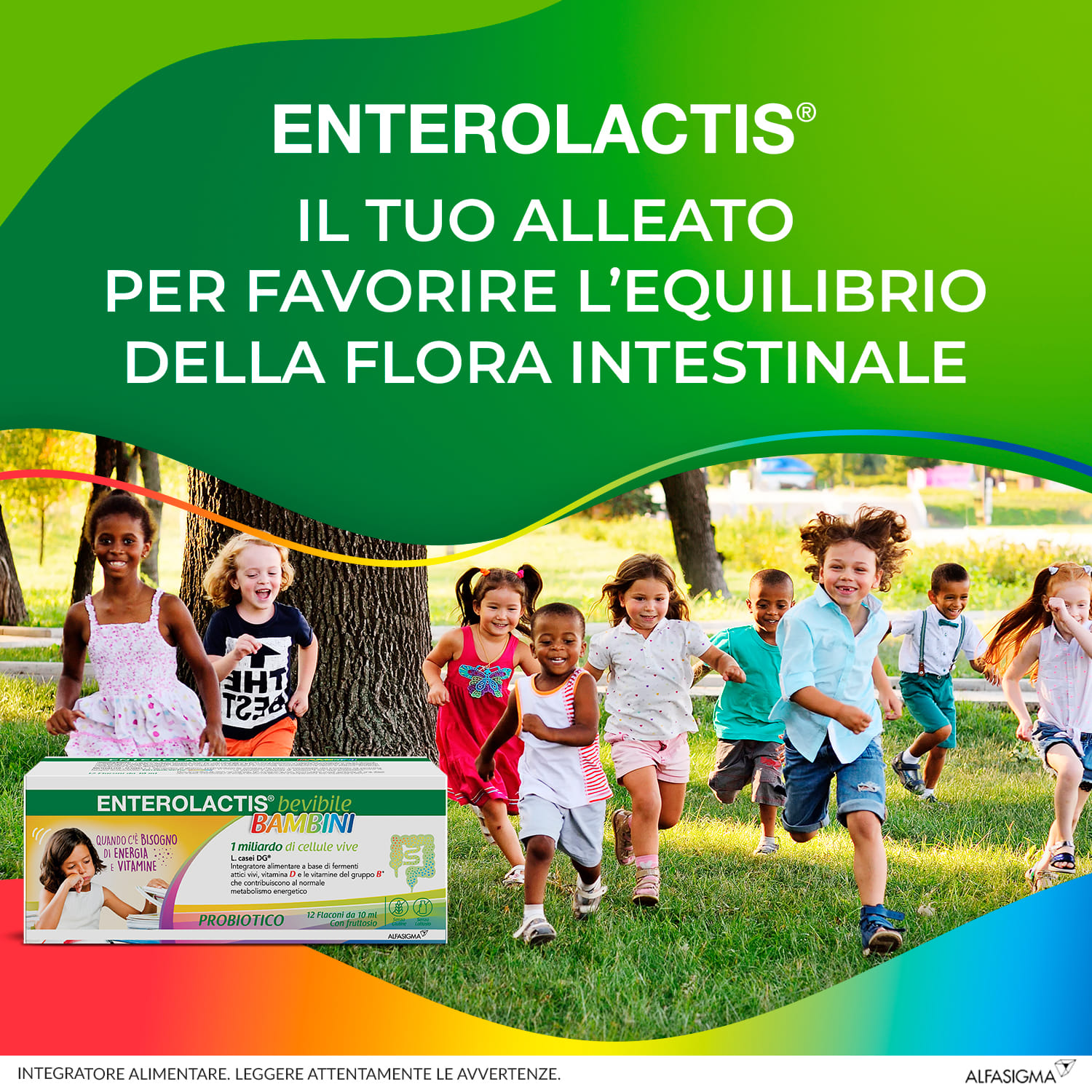 ENTEROLACTIS BAMBINI BEVIBILE 12 FLACONI DA 10 ML