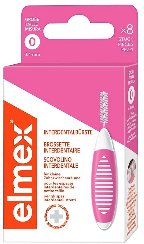 Elmex Interdental Brush Pink 0,4 Mm 8 Pezzi