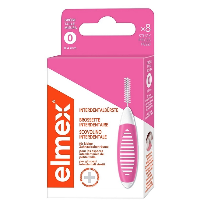 Elmex Interdental Brush Pink 0,4 Mm 8 Pezzi
