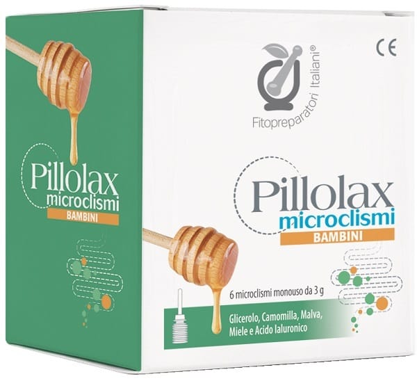 FITOPREPARATORI ITALIANI PILLOLAX MICROCLISMI BAMBINI 6 PEZZI DA 6 G