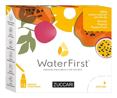 WATER FIRST ANANAS-PAPAYA-PASSION FRUIT 12 STICK PACK WATER FIRST ANANAS-PAPAYA-PASSION FRUIT 12 STICK PACK