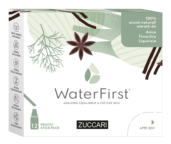 Water First Anice Finocchia Liquirizia 12 Stick Pack