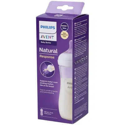 AVENT BIBERON NATURAL 3,0 TRASPARENTE 330 ML AVENT BIBERON NATURAL 3,0 TRASPARENTE 330 ML