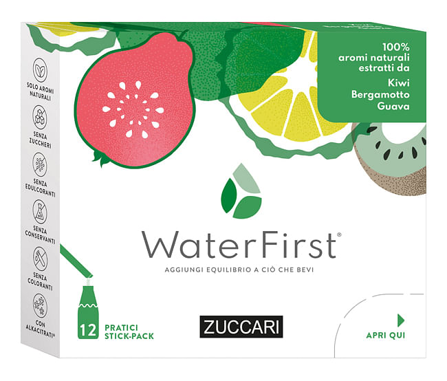 Water First Kiwi Bergamotto Guava 12 Stick Pack