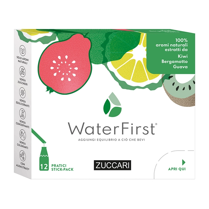 Water First Kiwi Bergamotto Guava 12 Stick Pack