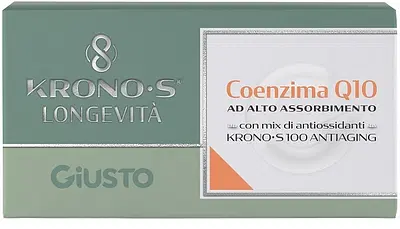 GIUSTO COENZIMA Q10 KRONOS AD ALTO ASSORBIMENTO 20 COMPRESSE GIUSTO COENZIMA Q10 KRONOS AD ALTO ASSORBIMENTO 20 COMPRESSE