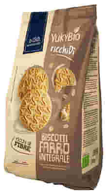 YUKYBIO BISCOTTI FARRO INTEGRALE CON CRUSCA AVENA 300 G