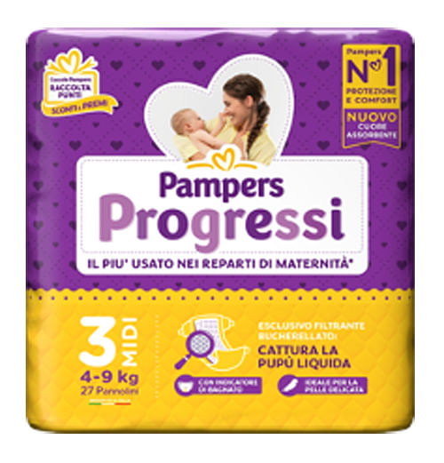 Pampers Progressi Midi 27 Pezzi