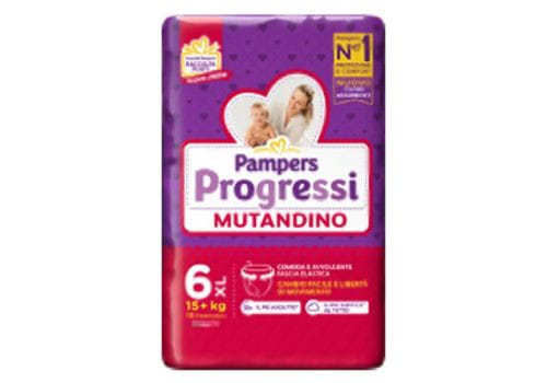 PAMPERS PROGRESSI MUTANDINA XL CP 15 PEZZI