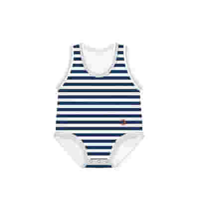 J BIMBI BODY 0-36M BIO COTTON SUMMER RIGHE BLU SCURO-BIANCO