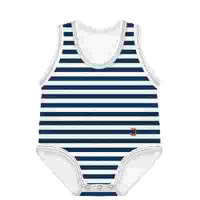 J BIMBI BODY 0-36M BIO COTTON SUMMER RIGHE BLU SCURO-BIANCO