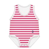J BIMBI BODY 0-36M BIO COTTON SUMMER RIGHE FUCSIA-BIANCO